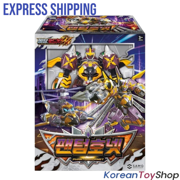 Metal Cardbot W PHANTOMHORNET Transformer Robot Toy Phantom Hornet