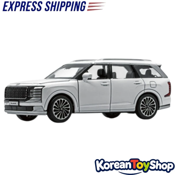 Hyundai PALISADE The All New Diecast Metal Model Mini Car Toy 1:38 White Color