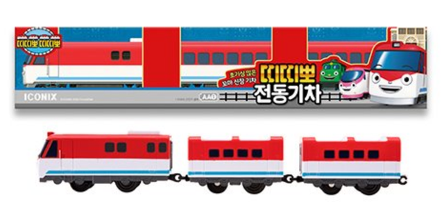 Titipo and Friends Pullback Gear Toy Mini 5pcs Trains 1set