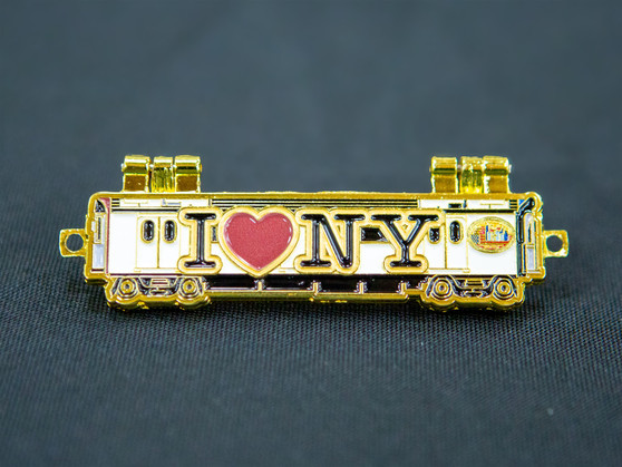 Pin - Believe the Promise - Subway Train - White - I Love NY