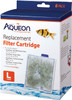 Packaging box for a 6-pack of Aqueon Large Replacement Filter Cartridges compatible with QuietFlow filters.