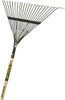 Mintcraft Lawn Rake with Wood Handle 22" Tines