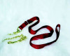 Nylon Horse Lead With Chain, Red