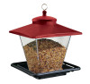 Heritage Farms Red Roof Bird Feeder, Red/Black