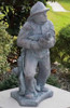 Massarelli Firefighter with Hose Plumbed Garden Statue