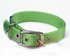 Hamilton Double Thick Deluxe Lime Nylon Buckle Collar 1 x 20 Inch