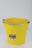 Duraflex 20 Quart, Yellow Flat Back Bucket