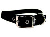 Hamilton Double Thick Deluxe Black Nylon Buckle Collar 1 x 26 Inch