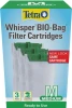 Packaging box for a 3-pack of Medium Tetra Whisper BIO-Bag ready-to-use replacement filter cartridges for freshwater or marine aquariums.