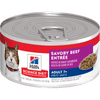Hill's Science Diet Adult 7+ Savory Beef Entree Canned Cat Food, 5.5 Oz.
