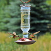 Perky Pet Antique Clear Glass Bottle Hummingbird Feeder