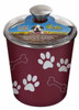 Bella Bowl Merlot Doggie Treat Canister