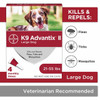 K9 Advantix II Dog Flea & Tick Treatment 4 Pack 21-55 Lbs.
