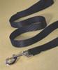 Hamilton Black Single Thick Nylon Lead, 6' x 3/4