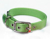 Hamilton Double Thick Deluxe Lime Nylon Buckle Collar 1 x 22 Inch