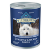 Blue Buffalo Wilderness Grain-Free Turkey & Chicken Grill Senior Canned Dog Food, 12.5 Oz.