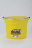 Duraflex 8 Quart, Yellow Flat Back Bucket