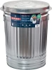Galvanized Steel Utility Trash Can with Lid, 20 Gal.