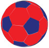 Jolly Mega Ball Soccer Ball Cover, 30 In., Blue/Red