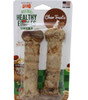 Nylabone Healthy Edibles Peanut Butter Chew Treats, Wolf, 2 Pack