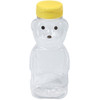 Little Giant Plastic Honey Bear Bottle, 12 oz., 12 Pack