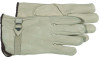 Boss Gunn Cut Cowhide Leather Driver Gloves, Large, Tan