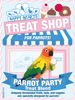 Happy Hearts Treat Shop Parrot Party Treat Blend, 4 oz.