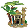 Blue Ribbon Exotic Environments Tahiti Village With Palm Tree Ornament
