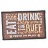 Loving Pets Bella Drink, Eat & Ruff Expressions Fashion Mat For Dogs