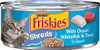 Purina Friskies Savory Shreds With Ocean Whitefish & Tuna in Sauce Canned Cat Food, 5.5 Oz.
