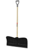 Garant Snow Pusher, 26in. Poly Blade, Wood D-Handle