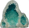 Exotic Environments Glow In The Dark Geode Stone, Small, Blue