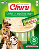 Inaba Churu Chicken With Vegetables Wet Dog Treats, 8 Pack
