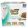 Purina Fancy Feast Seafood Classic Pate Variety Pack Canned Cat Food, 30 Pack-3 Oz.