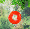 Evergreen Glass Circle Bird Feeder, Assorted Colors