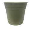 Southern Patio Rolled Rim Saucer Planter, Fern Green, 6"