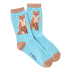 K. Bell Women's Foxy Sox Crew Socks, Blue Radiance