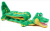 Outward Hound Green Gator Ginormous Dog Squeaky Toy, 32 Squeakers