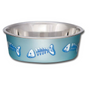 Bella Bowl Fish Skeleton Ocean Blue, XS