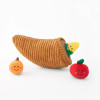 Zippy Paws Fall Harvest Cornucopia Zippy Burrow Plush Dog Toy, Large