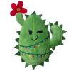 Snugarooz Cactus with Christmas Lights Plush Dog Toy