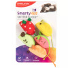 SmartyKat Skitter Slices Plush Catnip Mice Cat Toys 5 Count