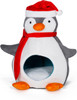 Jolly Gentoo Penguin Hideaway – Cozy Plush Hideout for Cats