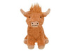 Multipet Mini Pet Highland Cow Dog Toy, 5in.