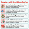 SPOT Capybara with Heart Plush Dog Toy