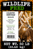 Country Heritage Wildlife & Deer Feed, 50 Pounds - Back of Product View