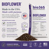 Bio365 BIOFLOWER flowering soil made in the USA with pre-loaded nutrition, bioavailable nutrients, and indoor-controlled production.
