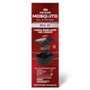 Ortho Home Defense Mosquito Kill & Prevent Refill Kit product packaging. The red box features a diagram showing how the replacement band inserts into the station, noting that "1 refill band lasts for 1 month" and that the box contains 2 refill bands.
