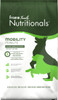 A 26-pound bag of Fromm Family Nutritionals Mobility Chicken & Whole Oats Recipe complete dog food. The package features a dark green top border, a white background with a large dark green dog silhouette next to a smaller bright green dog silhouette, and text in English and French.