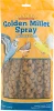 A 7 oz bag of Sunseed Golden Millet Spray featuring colorful bird illustrations and a large clear window displaying natural millet sprigs.
